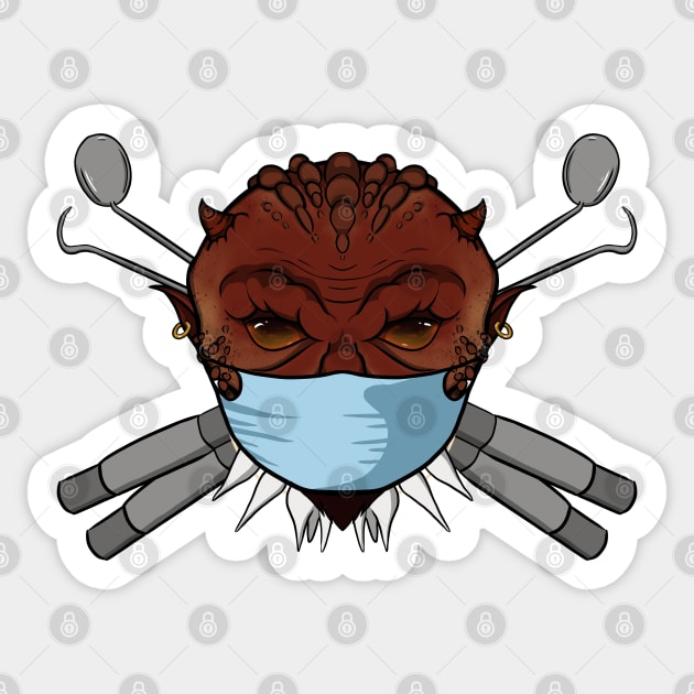 Devil's Dentist (no caption) Sticker by RampArt